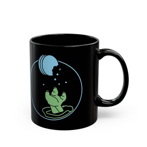 ☕🍪🌌 Reach for the Cookie Black Mug – Fuel Your Force with Every Sip - Image 4