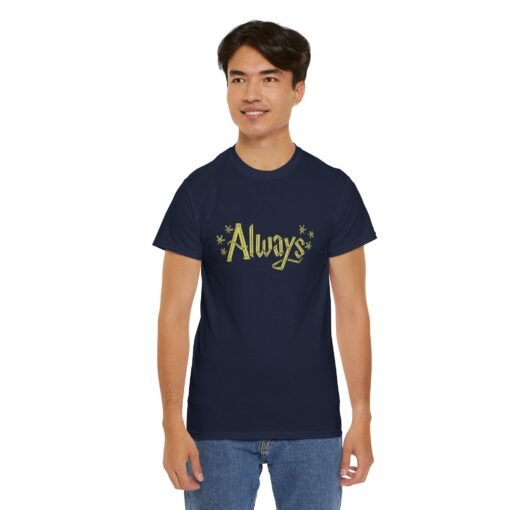 ✨🖤 Always Unisex T-Shirt – A Magical Word That Says It All - Image 7