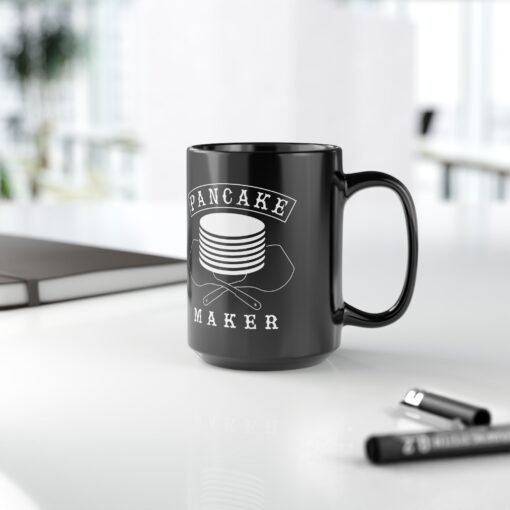🥞 Pancake Maker Black Mug – Powered by Flapjacks & Sass - Image 14