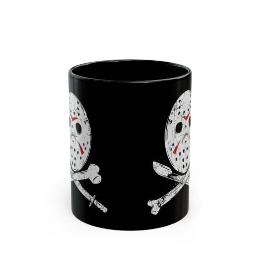 🔪☕ Camp Slasher Black Mug – Brew with a Side of Terror - Image 3
