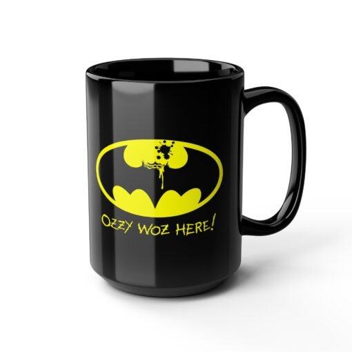 🦇☕ Ozzy Was Here Black Mug – A Sip of Chaos, Straight from the Bat Cave - Image 12
