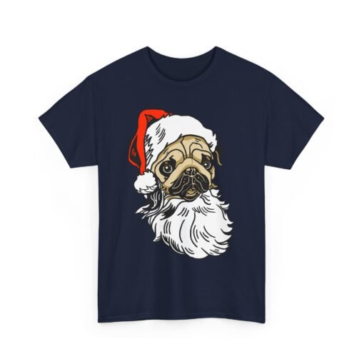 🎅🐾 Pug Santa Unisex T-Shirt – Ho Ho Hilarious Holiday Vibes - Image 18