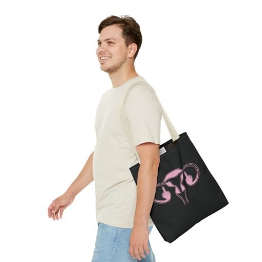 🖕🩷 Ovaries with Middle Fingers Tote Bag – Boldly Carry It All - Image 31
