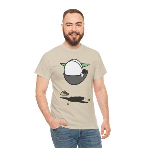 👶🛸🌌 Floating Away Unisex T-Shirt – Grogu On the Go - Image 4