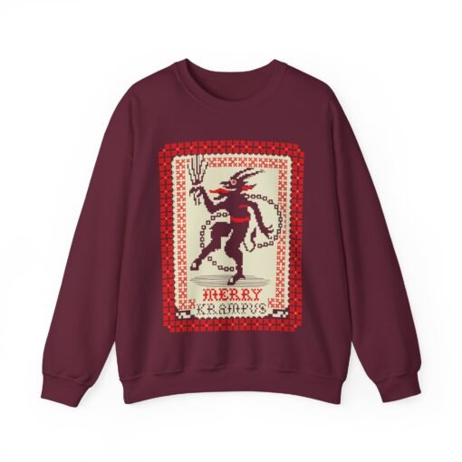 🎄👹 Merry Krampus Unisex Sweatshirt – Cozy, Creepy, Claus’s Worst Nightmare - Image 10