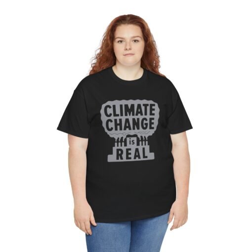 🌍💨 Climate Change Is Real Unisex T-Shirt – A Message in the Smoke - Image 6