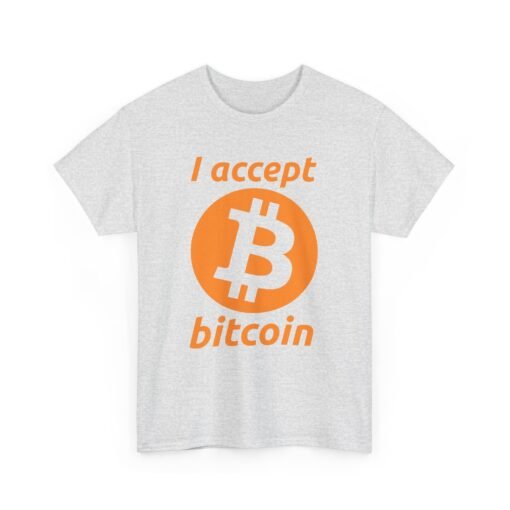 ₿💸 I Accept Bitcoin Unisex T-Shirt – Wear Your Wallet - Image 12