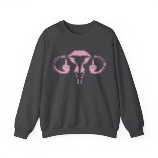 🖕🩷 Ovaries with Middle Fingers Unisex Sweatshirt – Warm, Bold, and Unapologetically Defiant - Image 8