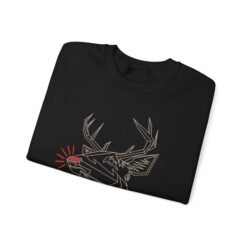 Alternative view of 🦌 Polygon Rudolph Unisex Sweatshirt – Modern Cheer, Classic Comfort