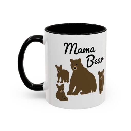 🧸 Mama Bear Color Accent Mug – Fierce Sips, Cozy Vibes - Image 8