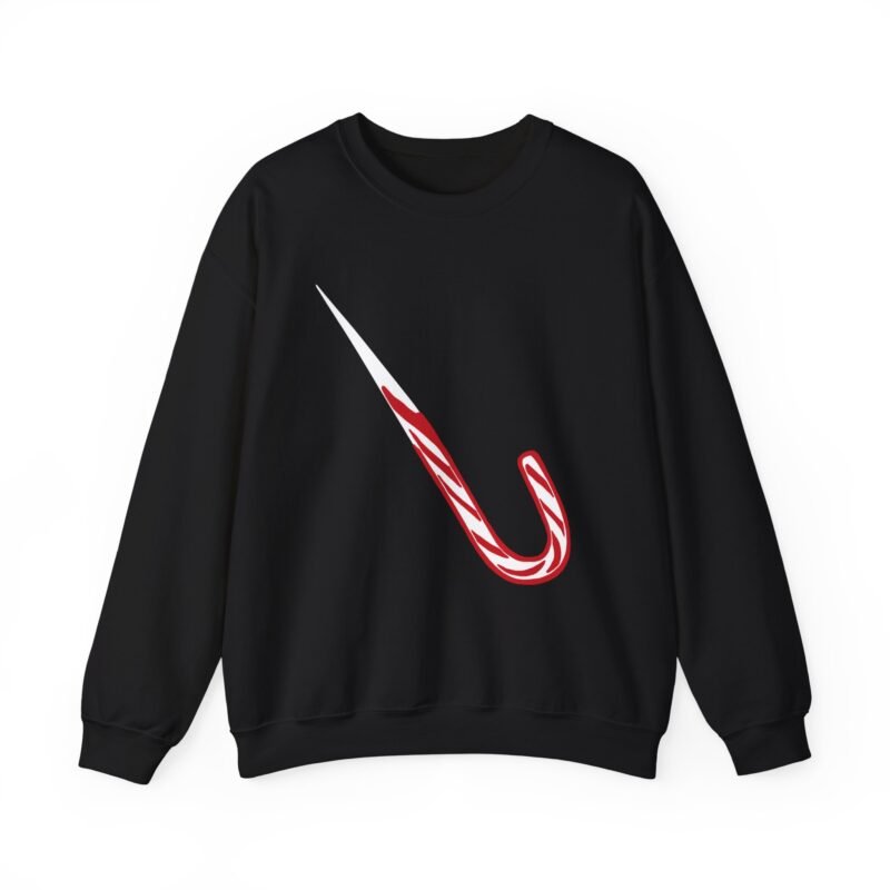 🍭🔪 Candy Cane Shiv Unisex Sweatshirt – Sweet, Sharp & Seriously Festive