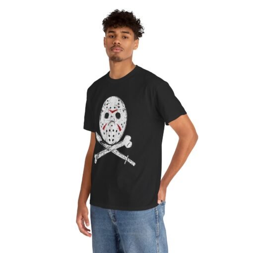 🏴‍☠️🔪 Camp Slasher Unisex T-Shirt – The Jolly Roger of Horror - Image 4