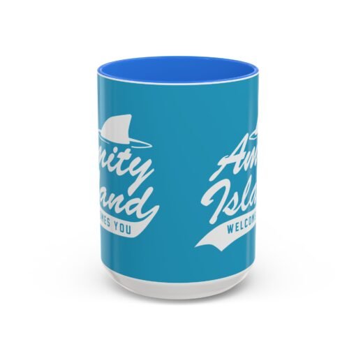 🦈 Amity Island Color Accent Mug – Welcomes You (and the Shark) - Image 33