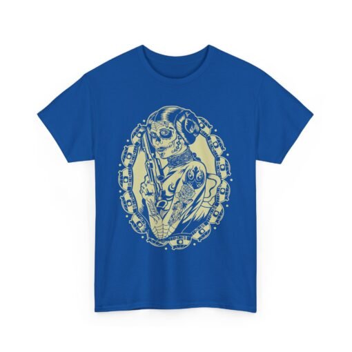 🌹💀 Tattooed Sugar Skull Leia Unisex T-Shirt – Rebel Royalty with a Bold Twist - Image 16