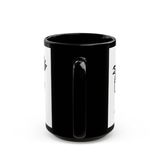 💘 Retro Mom Heart Black Mug – Classic Ink, Hot Drinks, Eternal Love - Image 10