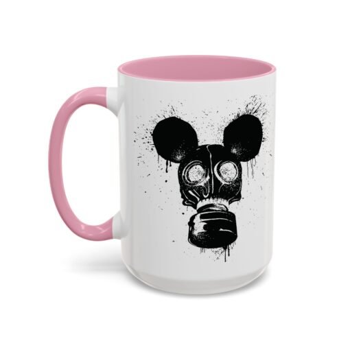 🐭☣️ Gas Mask Mouse Accent Mug – Sip with a Side of Strange - Image 84