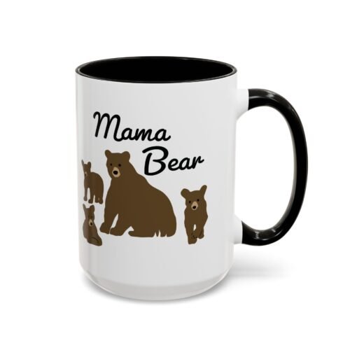 🧸 Mama Bear Color Accent Mug – Fierce Sips, Cozy Vibes - Image 18