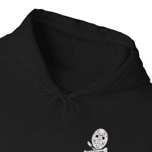 🏴‍☠️🔪 Camp Slasher Unisex Hoodie – Jason’s Jolly Roger Edition - Image 5