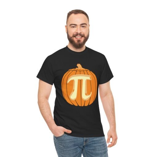 🎃🧮 Pumpkin Pi Unisex T-Shirt – Where Spooky Meets Nerdy - Image 4