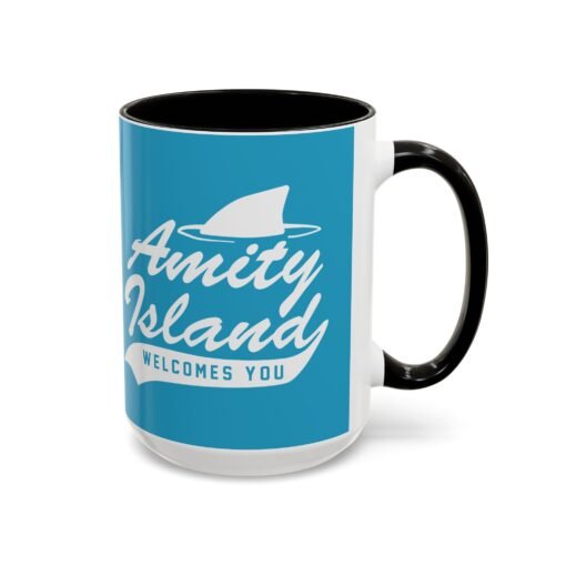 🦈 Amity Island Color Accent Mug – Welcomes You (and the Shark) - Image 26