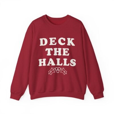🎄 Deck the Halls Unisex Sweatshirt – Cozy Cheer, Classic Holiday Vibes