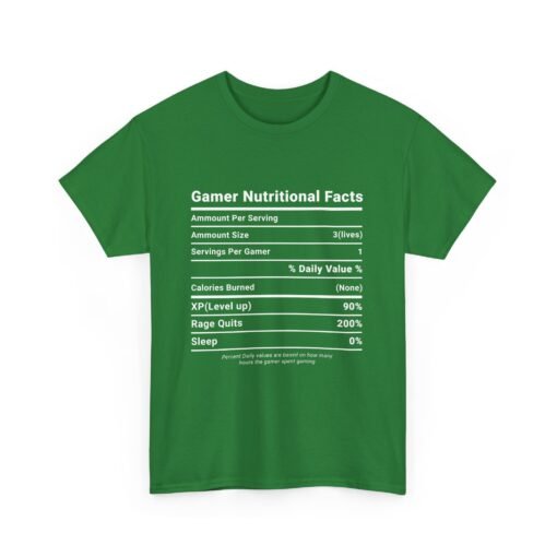 🎮 Gamer Nutrition Facts Unisex T-Shirt – Powered by Snacks, Skill & Respawns - Image 12