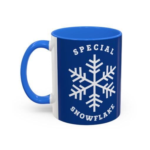 ☕ Special Snowflake Color Accent Mug – Sip with a Flurry of Sass