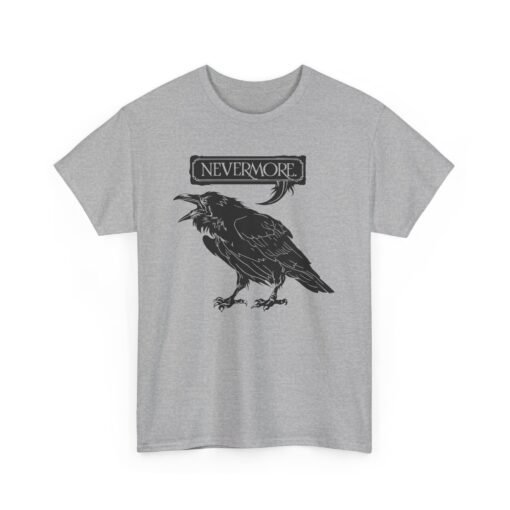 Nevermore The Raven | Unisex | Heavy Cotton | T-Shirt | Poe | Poetry | Gothic - Image 13