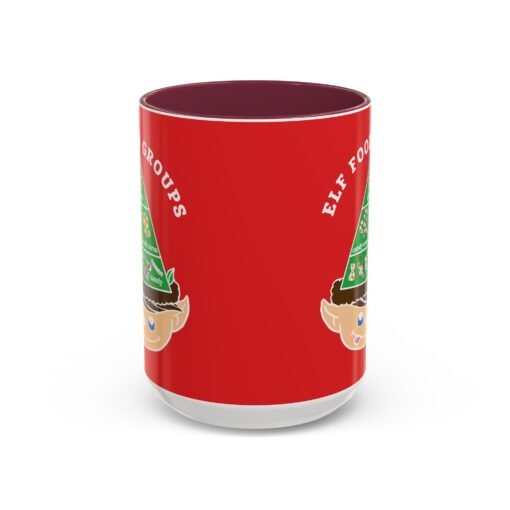 ☕🍬 Elf Food Groups Color Accent Mug – Sweet Sips from the North Pole - Image 73