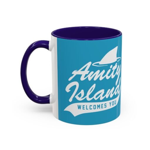 🦈 Amity Island Color Accent Mug – Welcomes You (and the Shark) - Image 12