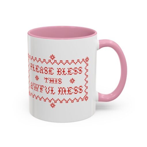🧵☕ Please Bless This Awful Mess Accent Mug – Sip Through the Chaos - Image 42
