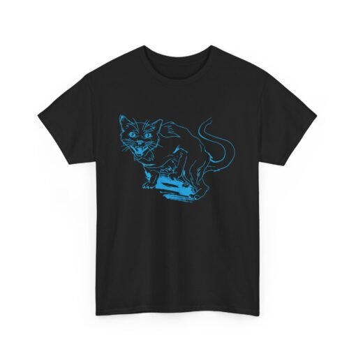 🐾🖤 Hissing Black Cat Unisex T-Shirt – Fierce, Feline, and Full of Attitude