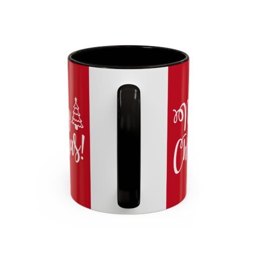 ☕ Merry Christmas Color Accent Mug – Sip the Season in Style - Image 7