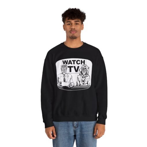 📺👽 Watch TV Unisex Sweatshirt – A Chilling Nod to They Live - Image 4