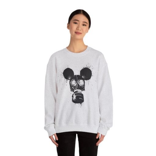 🐭☣️ Gas Mask Mouse Unisex Sweatshirt – Soft, Strange, and Slightly Sinister - Image 4