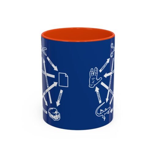 ☕🖖🪨📄✂️🦎 Rock Paper Scissors Lizard LLAP Color Accent Mug – Sip Long and Prosper - Image 37