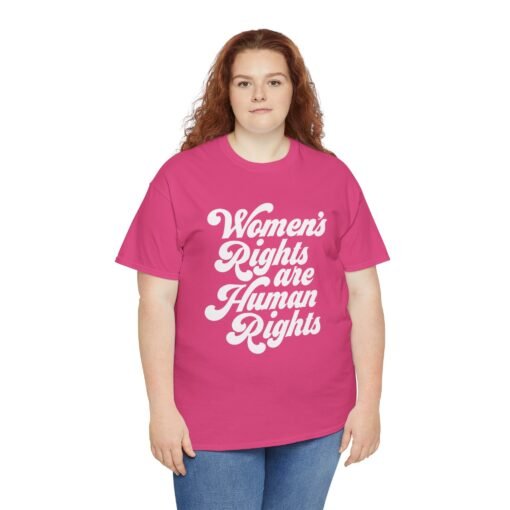 ✊💜 Women’s Rights Are Human Rights Unisex T-Shirt – Wear the Truth - Image 5