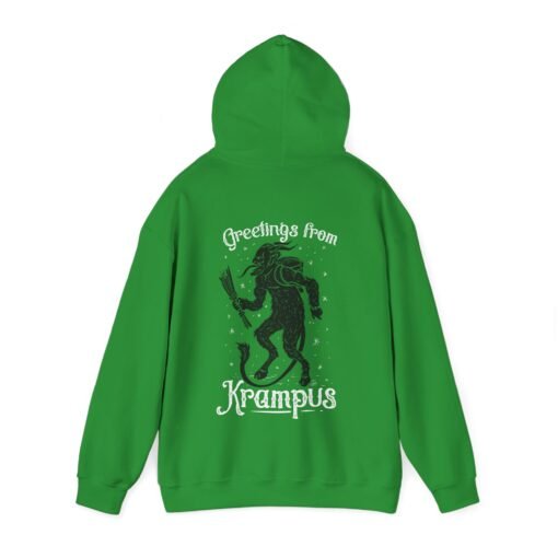 👹 Greetings From Krampus Unisex Hoodie – Holiday Fear Has Never Been So Cozy - Image 8