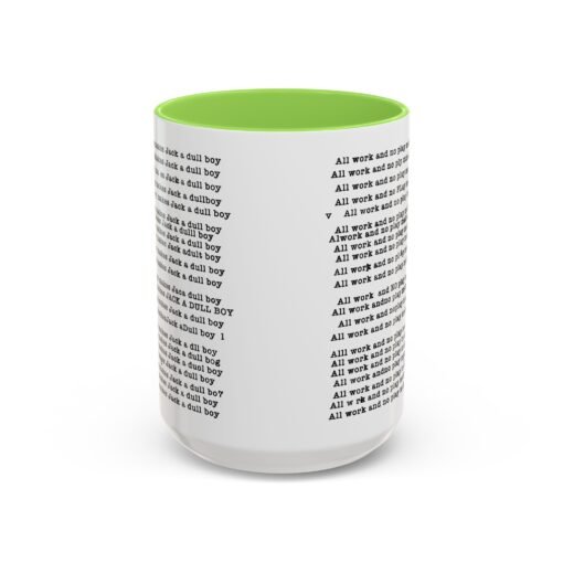☕ All Work and No Play Color Accent Mug – A Sip of Madness - Image 69