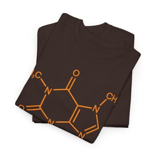 ☕🧪 Caffeine Molecule Unisex T-Shirt – Fuel Your Brain in Style - Image 2