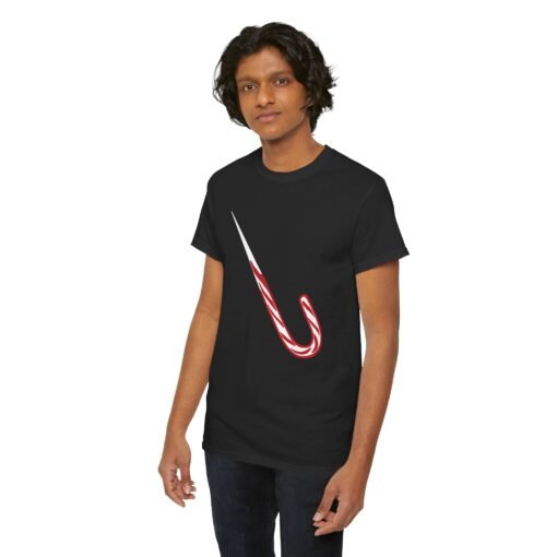 🍭🔪 Candy Cane Shiv Unisex T-Shirt – Sweet but Deadly Holiday Humor - Image 6