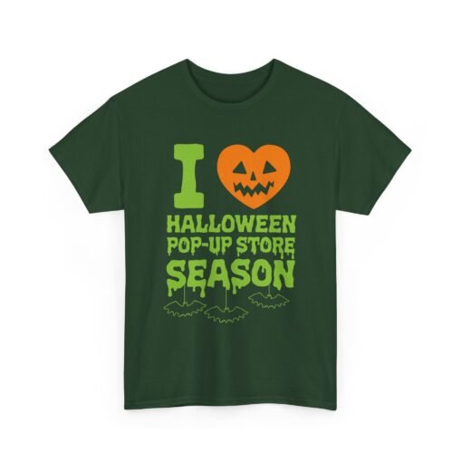 🎃🛍️ I Love Halloween Pop-Up Store Season Unisex T-Shirt – Spooky Shopping FTW - Image 15