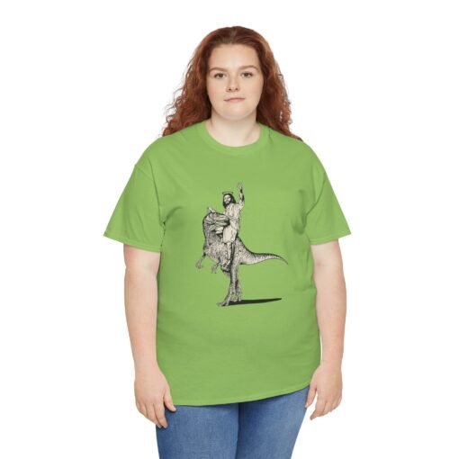 🦕✝️ Jesus Rides a Dinosaur Unisex T-Shirt – Prehistoric Praise & Holy Hilarity - Image 6