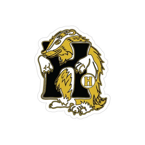 🦡💛 House of Badger Outdoor Sticker – Stick with Loyalty