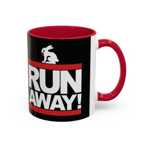 🐇 RUN AWAY Accent Color Mug – Monty Python Mayhem with Every Sip - Image 3