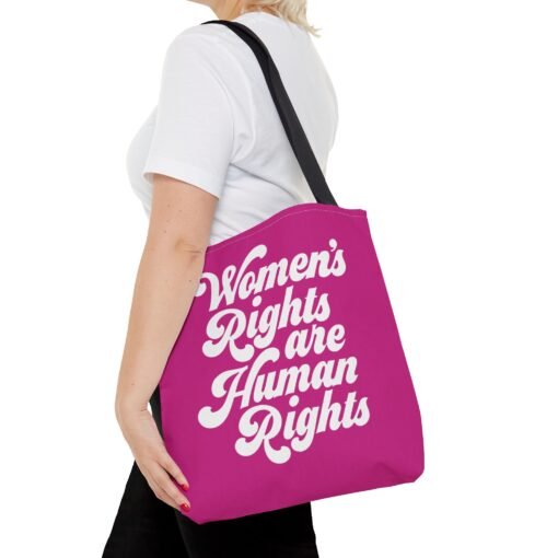 ✊💜 Women's Rights Are Human Rights Tote Bag – Equality On Your Shoulder - Image 8
