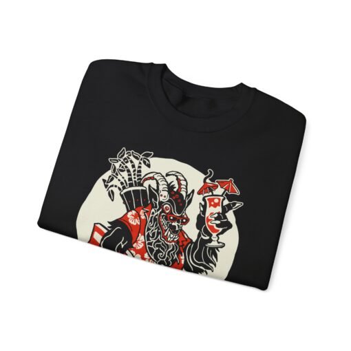 🏖️ Krampus Island Unisex Sweatshirt – Naughty Never Looked So Chill - Image 3