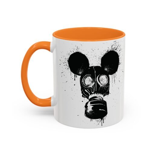 🐭☣️ Gas Mask Mouse Accent Mug – Sip with a Side of Strange - Image 24