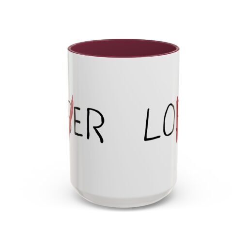 ☕ Loser / Lover Color Accent Mug – One Sip, Two Stories - Image 17