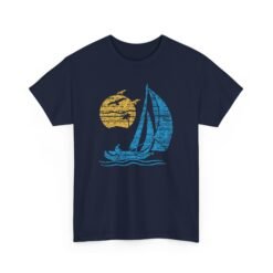 ⛵🌞 Retro Sail & Sun Unisex T-Shirt – Catch the Breeze, Keep the Vibes